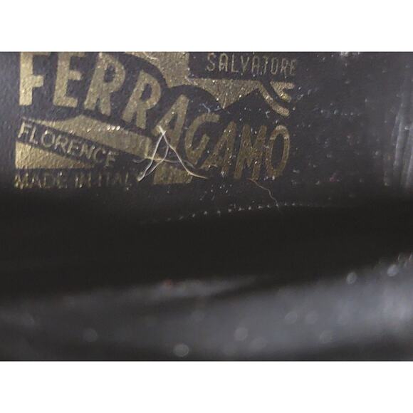 Salvatore Ferragamo Zig Zag Stitch Leather‎ Booties Ankle Boots Tricolor - Picture 6 of 11